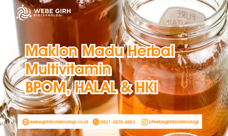 Maklon Madu Herbal Multivitamin BPOM, HALAL & HKI - Private Label