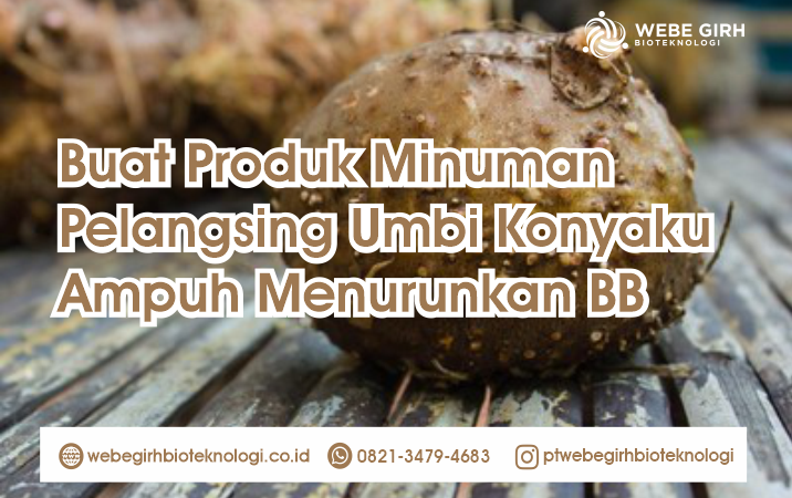 Buat Produk Minuman Pelangsing Anda Dengan Kandungan Umbi Konyaku Ampuh Menurunkan BB