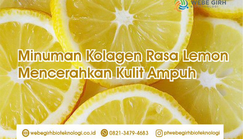 Minuman Kolagen Rasa Lemon Mencerahkan Kulit Ampuh