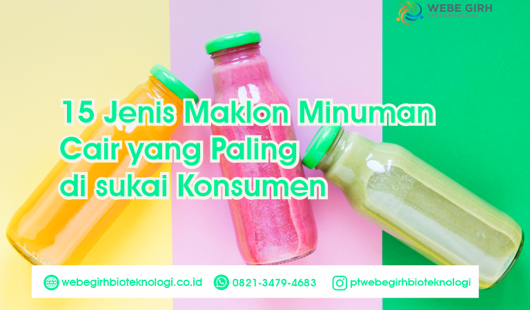 15 Jenis Maklon Minuman Cair yang Paling di sukai Konsumen