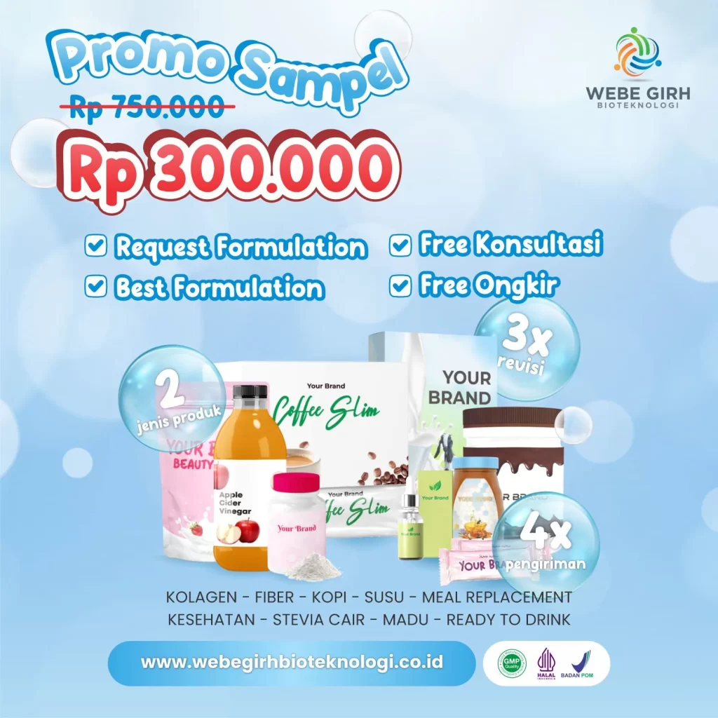 promo sampel maklon minuman serbuk